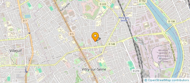 localisation de l'entreprise D.N.C RENOVATION TOUS CORPS D'ETAT  VITRY-SUR-SEINE