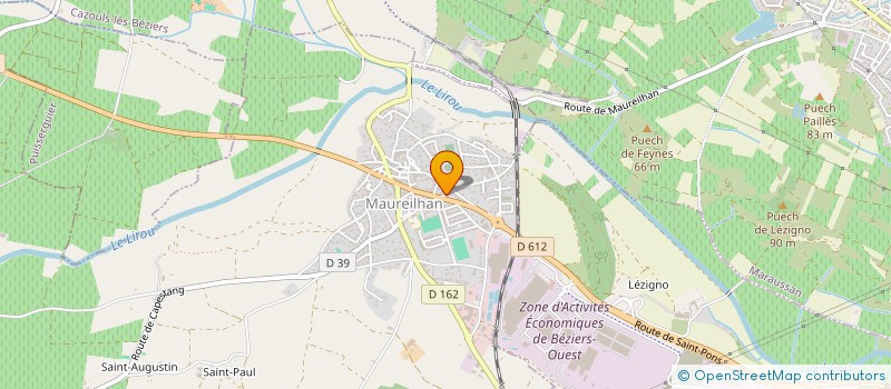 localisation de l'entreprise D.N.D.  CAZOULS-LES-BEZIERS