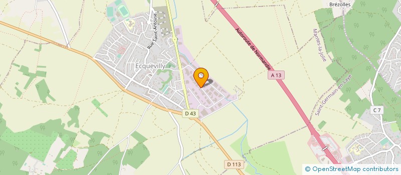 localisation de l'entreprise D N I à ECQUEVILLY