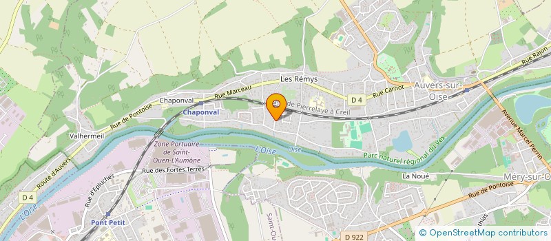 localisation de l'entreprise D'N IMMO  AUVERS-SUR-OISE