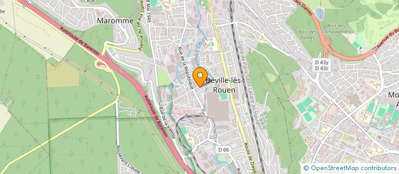 localisation de l'entreprise D.N.N à DEVILLE-LES-ROUEN