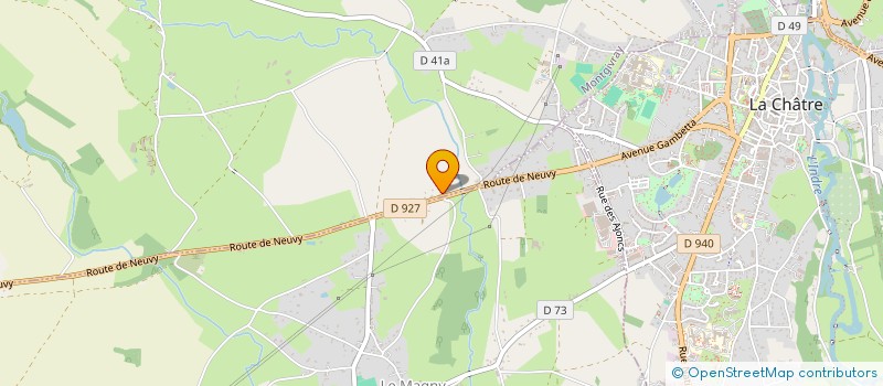localisation de l'entreprise D.N.S. DISTRIBUTION à LE MAGNY