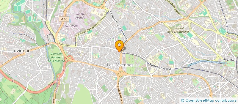 localisation de l'entreprise D'N'S INFORMATIQUE à MONTPELLIER