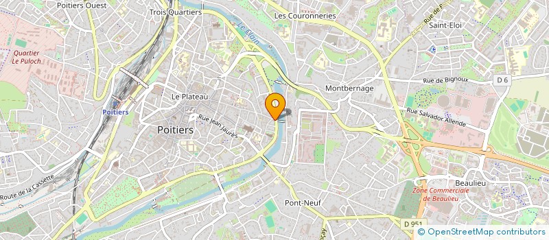 localisation de l'entreprise D.N.T.A. à POITIERS