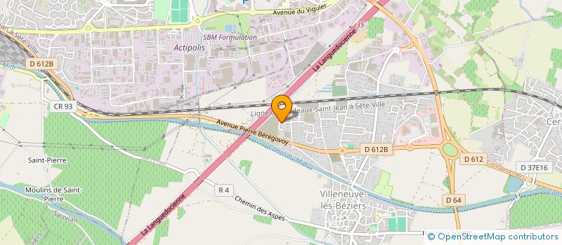 localisation de l'entreprise D.N.Z. CONSTRUCTION à VILLENEUVE-LES-BEZIERS