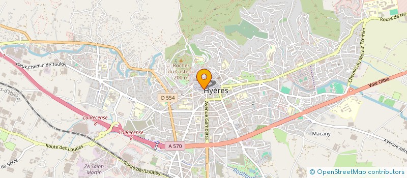 localisation de l'entreprise D'NASTY PIZZ' à HYERES