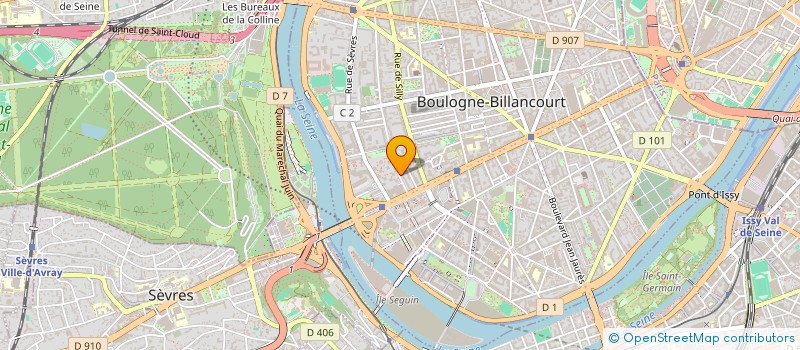 localisation de l'entreprise D&NCARE à BOULOGNE-BILLANCOURT