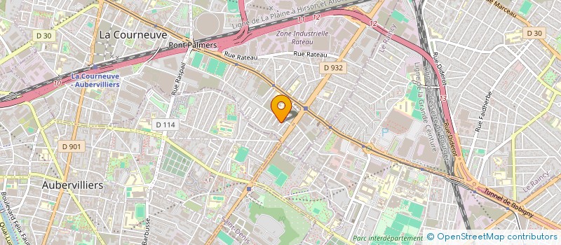 localisation de l'entreprise D.O.A à LA COURNEUVE