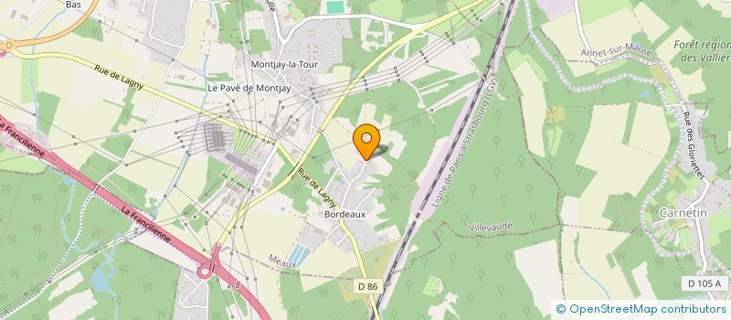 localisation de l'entreprise D.O.D  VILLEVAUDE