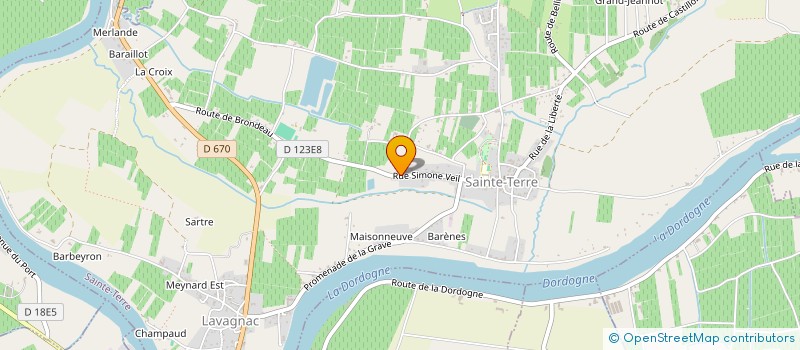 localisation de l'entreprise D O G I R I V  SAINTE-TERRE