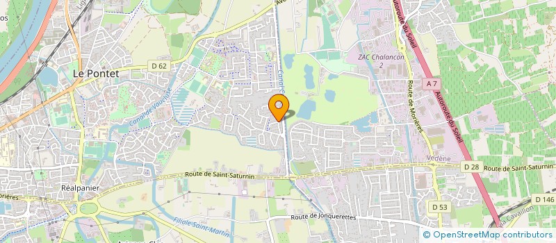 localisation de l'entreprise D.O.M.M.I DIVERS OUVRAGES METALLIQUES ET MAINTENANCE INDUSTRIELLE  LE PONTET