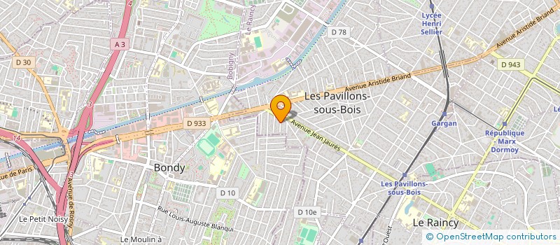 localisation de l'entreprise D.O.M PLUS à LES PAVILLONS-SOUS-BOIS