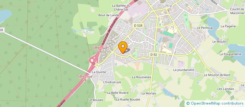 localisation de l'entreprise D.O. & P. CONSTRUCTIONS à LIFFRE