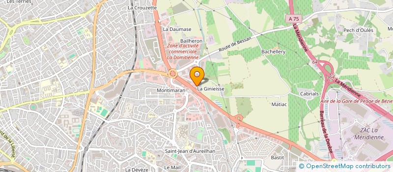 localisation de l'entreprise D'OC LITERIE  BEZIERS