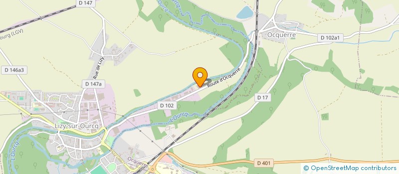 localisation de l'entreprise D'OCQUERRE  LIZY-SUR-OURCQ