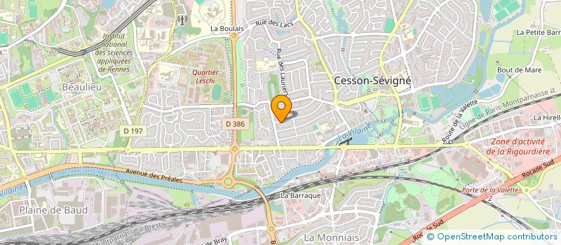 localisation de l'entreprise D-OIKIA  CESSON-SEVIGNE