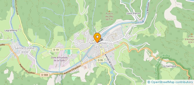 localisation de l'entreprise D'OLT  SAINT GENIEZ D'OLT ET D'AUBRAC