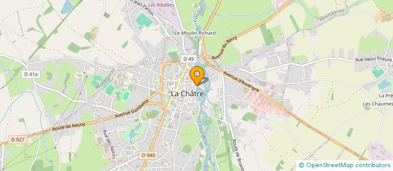 localisation de l'entreprise D'OPALE à LA CHATRE