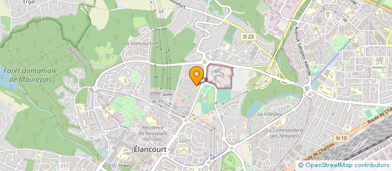 localisation de l'entreprise D OPEN à ELANCOURT