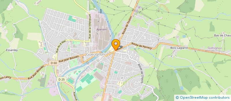 localisation de l'entreprise D'OR  GUEUGNON