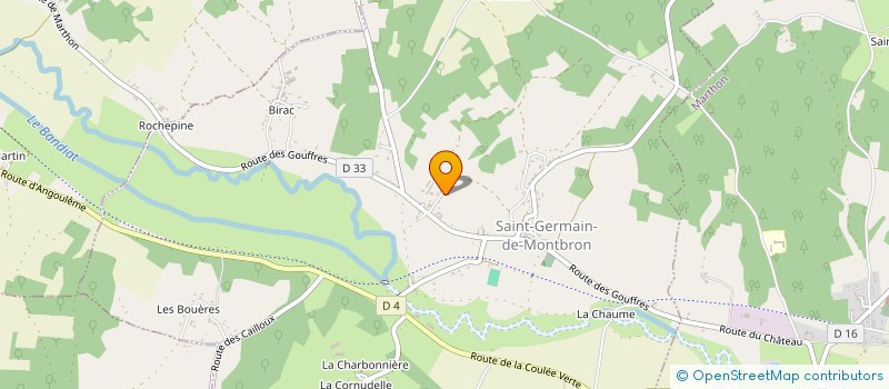 localisation de l'entreprise D'ORES ET DE TOI à SAINT-GERMAIN-DE-MONTBRON