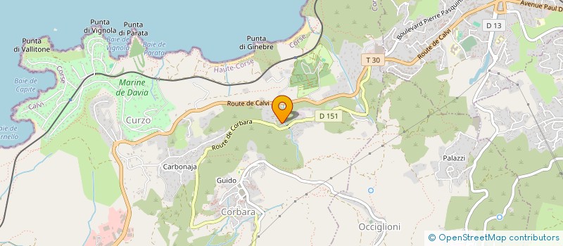 localisation de l'entreprise D'ORI & CO à CORBARA