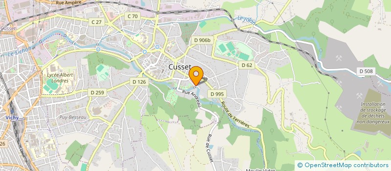 localisation de l'entreprise D'ORS ET DEJA à CUSSET