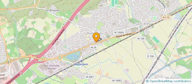 localisation de l'entreprise D'ORSAY ANIMATION à BAILLARGUES