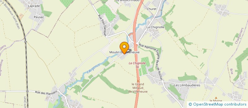 localisation de l'entreprise D'ORVILLE à CHAMPNIERS