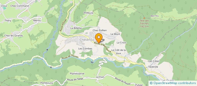 localisation de l'entreprise D'OUZON à CHEVENOZ