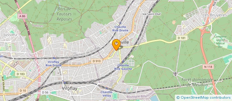 localisation de l'entreprise D'OZ à CHAVILLE