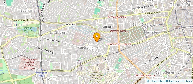 localisation de l'entreprise D OZEVA  BORDEAUX