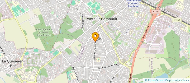 localisation de l'entreprise D P 1 à PONTAULT-COMBAULT