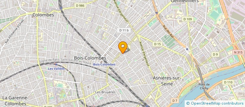 localisation de l'entreprise D.P. à ASNIERES-SUR-SEINE