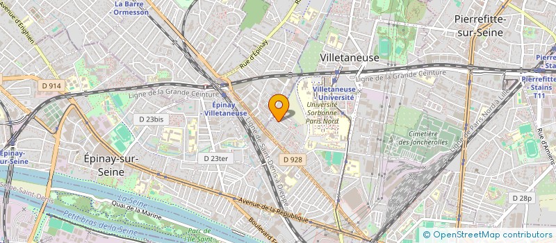 localisation de l'entreprise D.P. à VILLETANEUSE