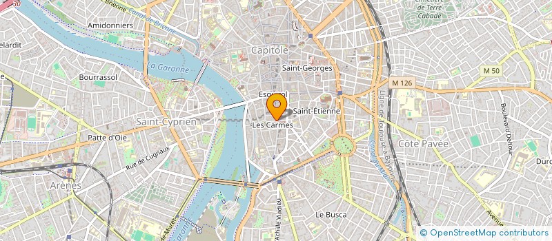 localisation de l'entreprise D.P. à TOULOUSE
