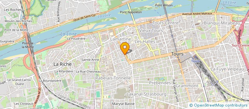 localisation de l'entreprise D&P à TOURS