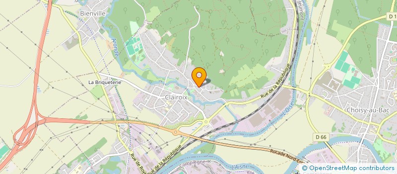 localisation de l'entreprise D.P  CLAIROIX