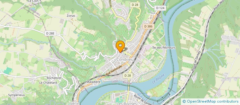 localisation de l'entreprise D-P-A  CONDRIEU