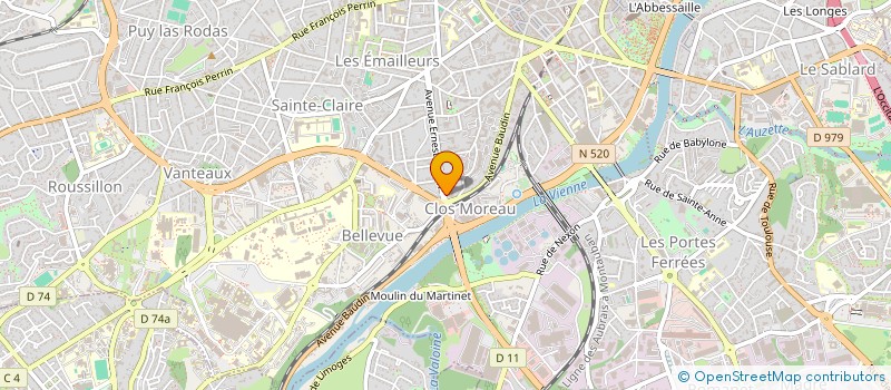 localisation de l'entreprise D.P.A. DES PLACES ASSISES à LIMOGES