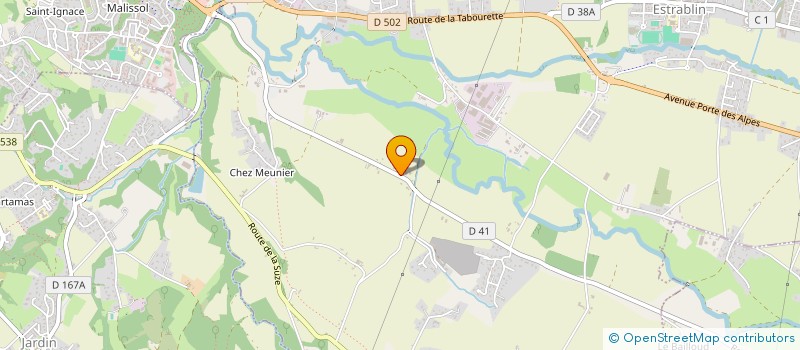 localisation de l'entreprise D&P ALVAREZ à ESTRABLIN