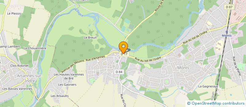 localisation de l'entreprise D.P.ASSAINISSEMENT  MONTS