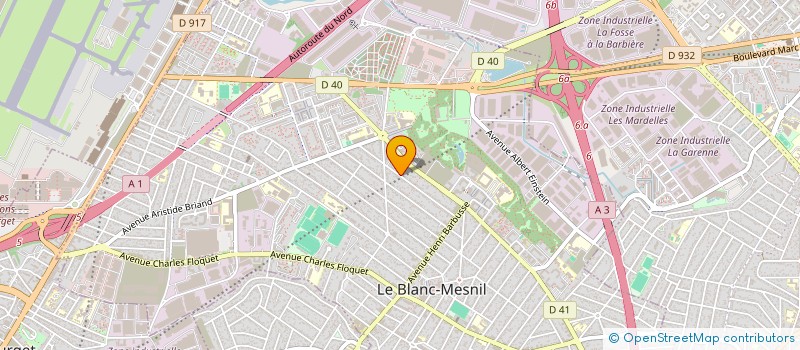 localisation de l'entreprise D P B à LE BLANC-MESNIL
