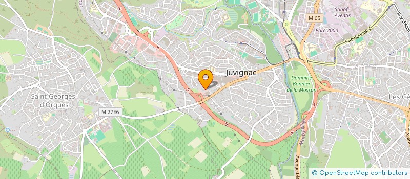 localisation de l'entreprise D.P.C. à JUVIGNAC