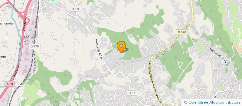 localisation de l'entreprise D.P.C  USSAC