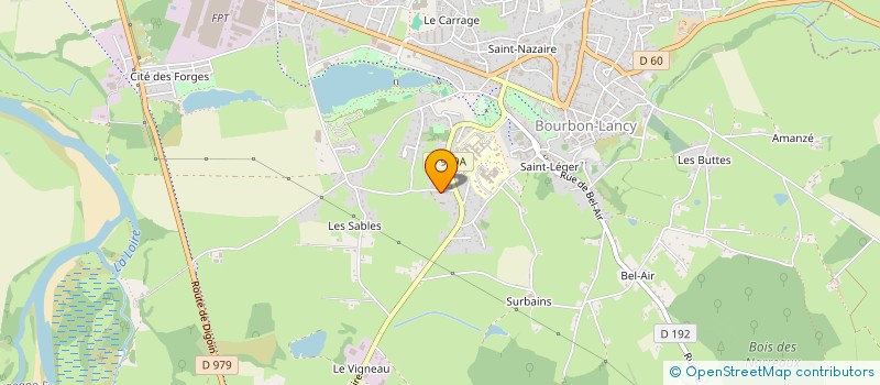 localisation de l'entreprise D.P.C.GOETSCHY FINANCES à BOURBON-LANCY