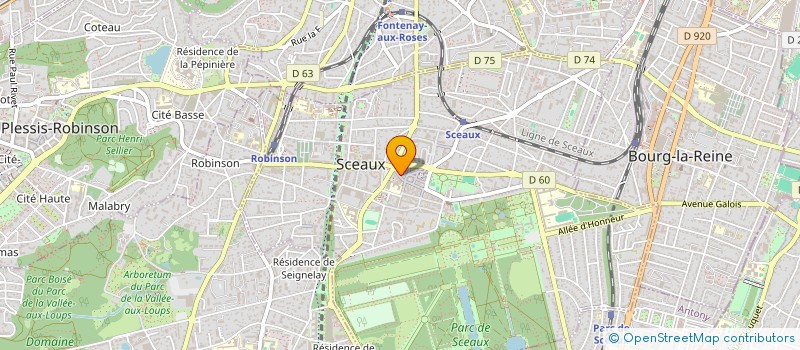 localisation de l'entreprise D P C I à SCEAUX