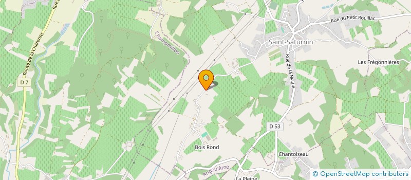 localisation de l'entreprise D.P.CONSEIL à SAINT-SATURNIN