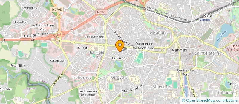 localisation de l'entreprise D.P.CROSNE à VANNES