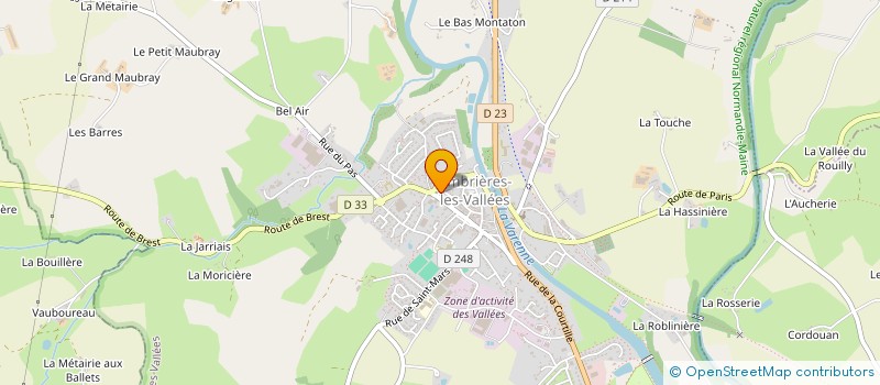 localisation de l'entreprise D.P.E. - DESOSSEUR PAREUR EUROPE à AMBRIERES-LES-VALLEES